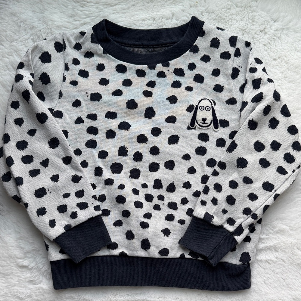 Petit Bateau Kids Puppy Crew Neck Sweatshirt size 5 ans (years)